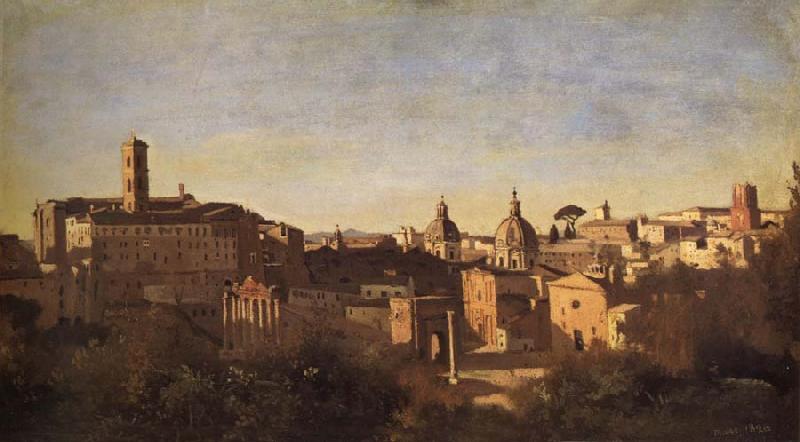 Corot Camille The forum of the garden farnes